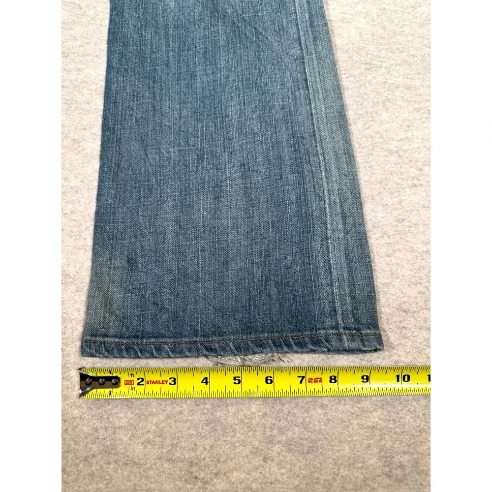 Levis 501 Straight Jeans Men 36x34 Blue Denim‎ Cotton Logo Button Fly Streetwear
